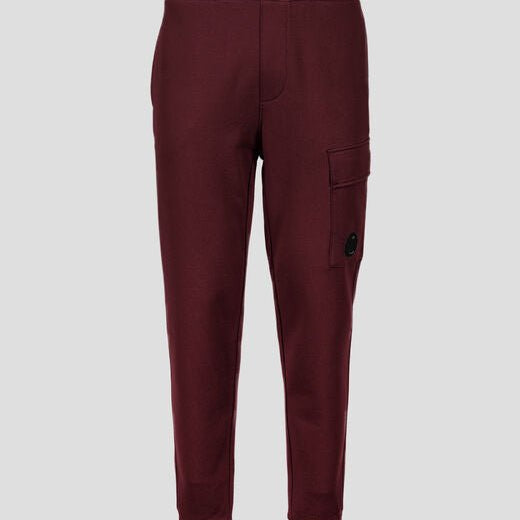 C.P. Company MSP017A Lens Jogging Bottoms - 589 Port Royal-red - Escape Menswear