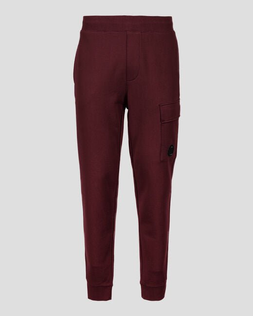 C.P. Company MSP017A Lens Jogging Bottoms - 589 Port Royal-red - Escape Menswear