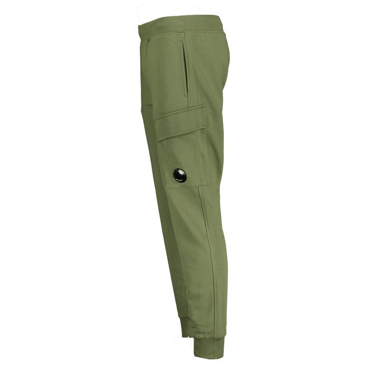 C.P. Company MSP017A Lens Jogging Bottoms - 698 Green Moss - Escape Menswear