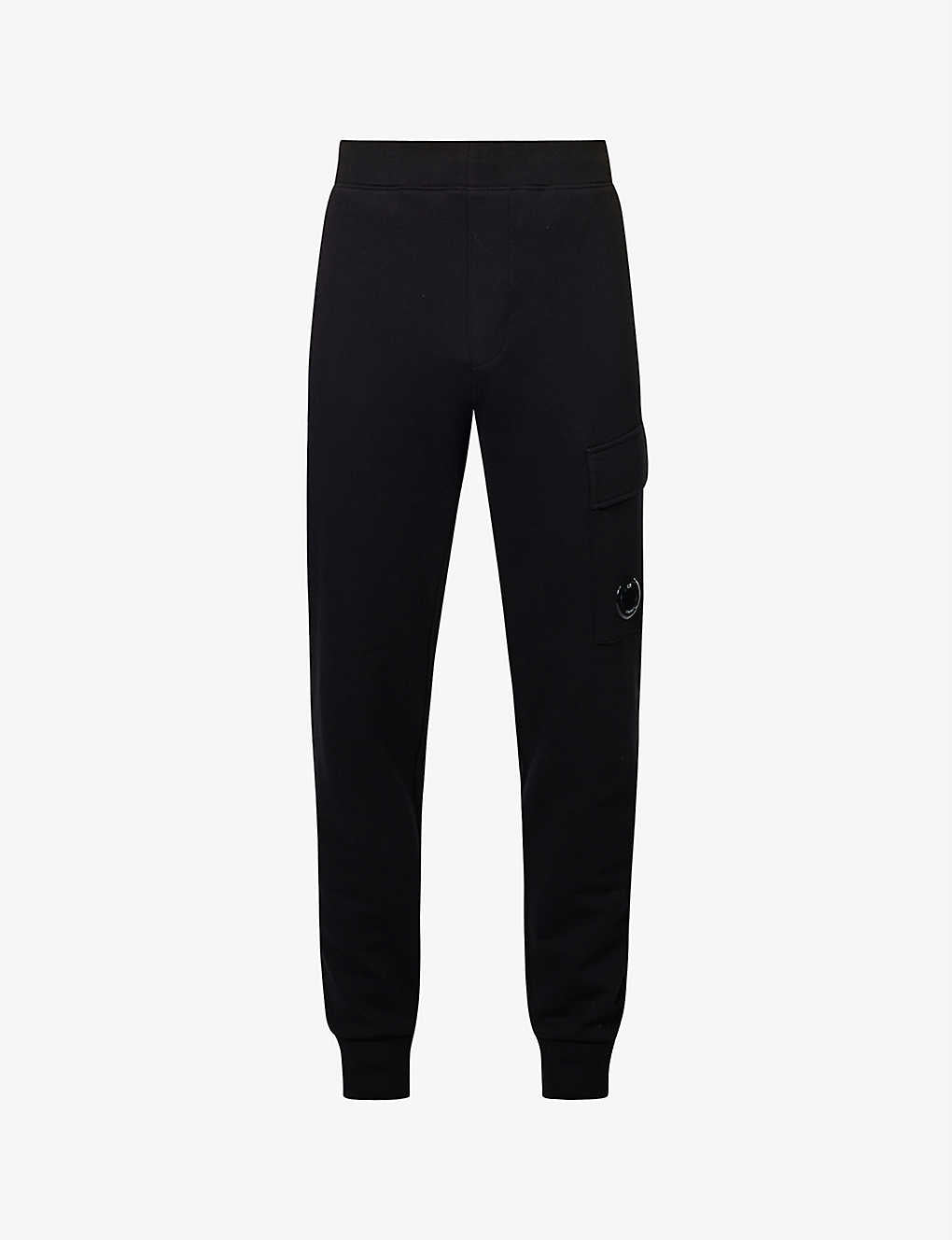 C.P. Company MSP017A Lens Jogging Bottoms - 999 Black - Escape Menswear