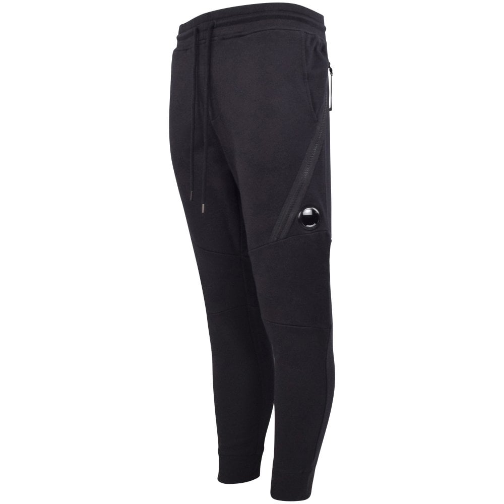 C.P. Company MSP061A Diagonal Raised Lens Jogging Bottoms - 888 Navy - Escape Menswear