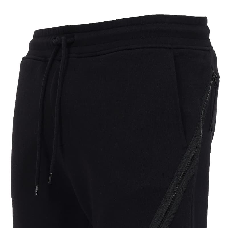 C.P. Company MSP061A Diagonal Raised Lens Jogging Bottoms - 999 Black - Escape Menswear