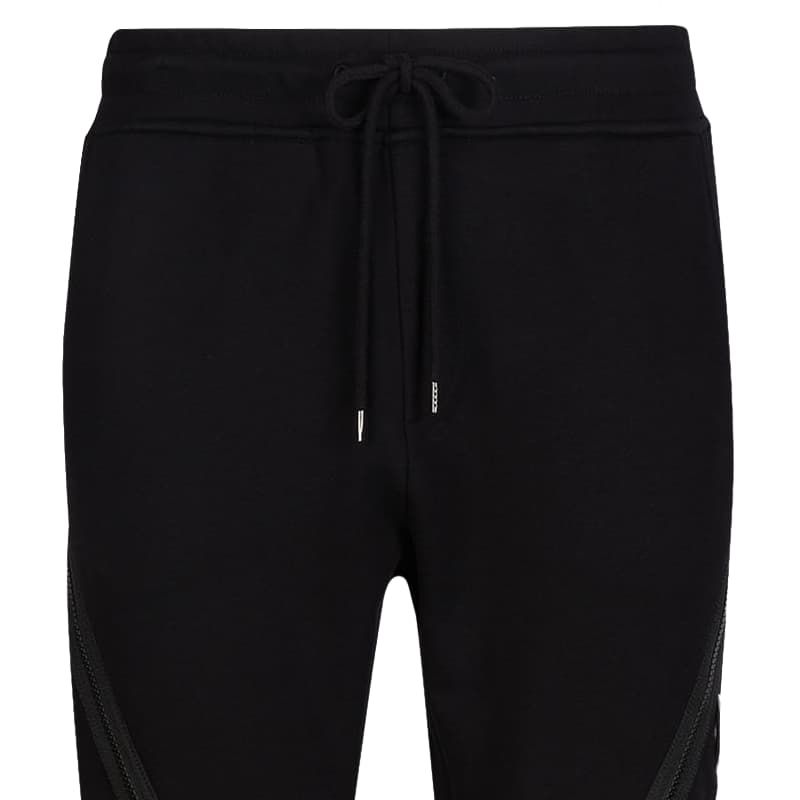 C.P. Company MSP061A Diagonal Raised Lens Jogging Bottoms - 999 Black - Escape Menswear