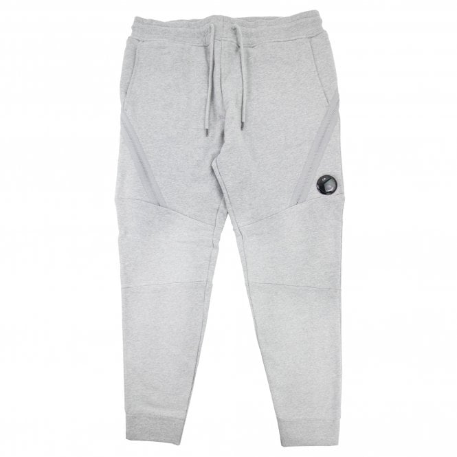 C.P. Company MSP061A Diagonal Raised Lens Jogging Bottoms - M93 Grey - Escape Menswear