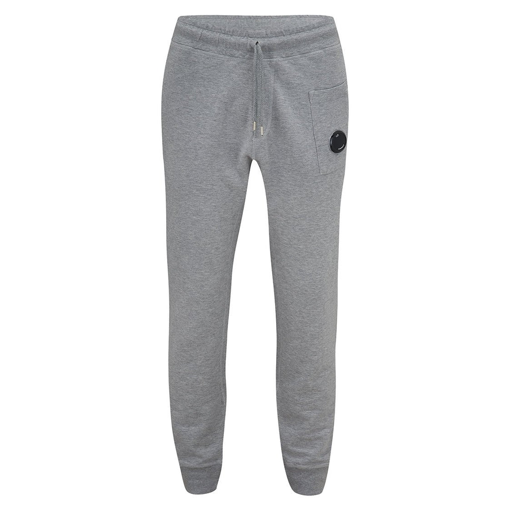 C.P. Company MSP132A Light Fleece Lens Jogging Bottoms - M93 Grey - Escape Menswear