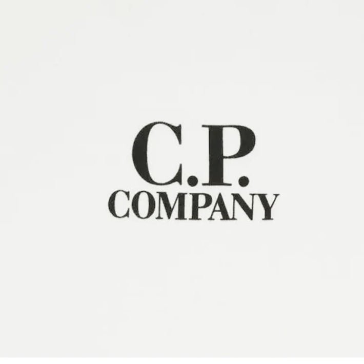 C.P. Company MSS183A Light Fleece T-Shirt - 103 White - Escape Menswear