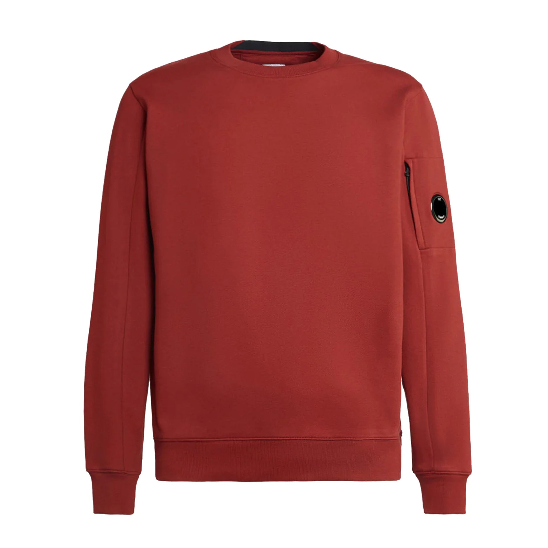 C.P. Company Raised Fleece Lens Sweatshirt - 560 Ketchup - Escape Menswear