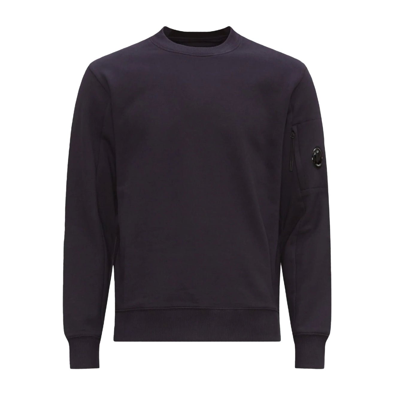 C.P. Company Raised Fleece Lens Sweatshirt - 888 Navy - Escape Menswear