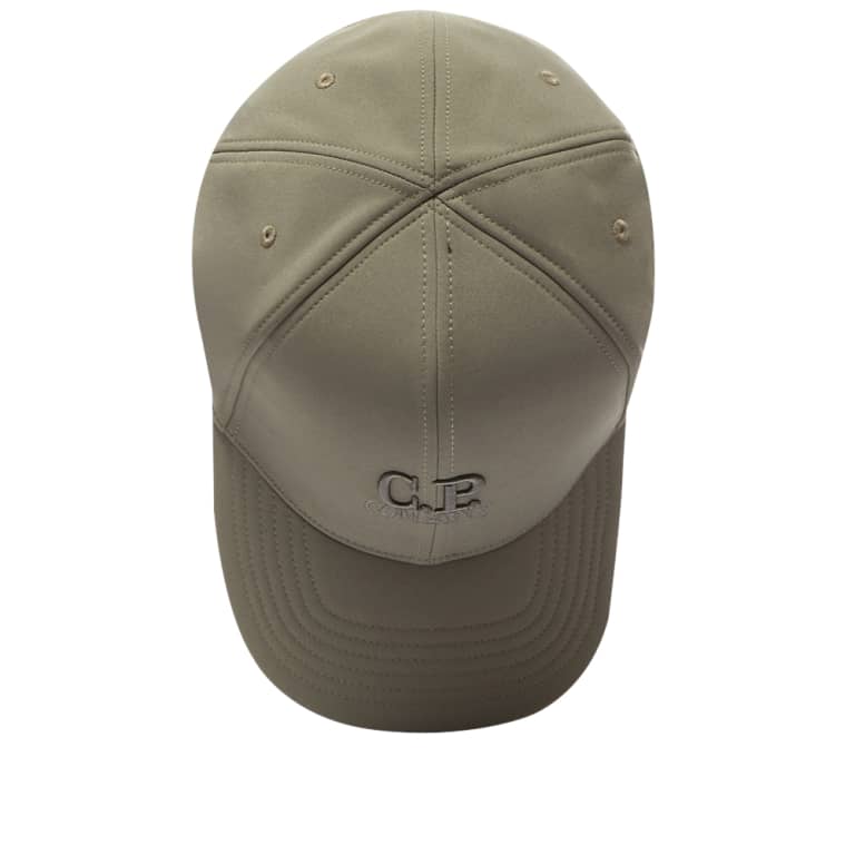 C.P. Company Shell-R- Logo Cap - 669 Thyme Green - Escape Menswear