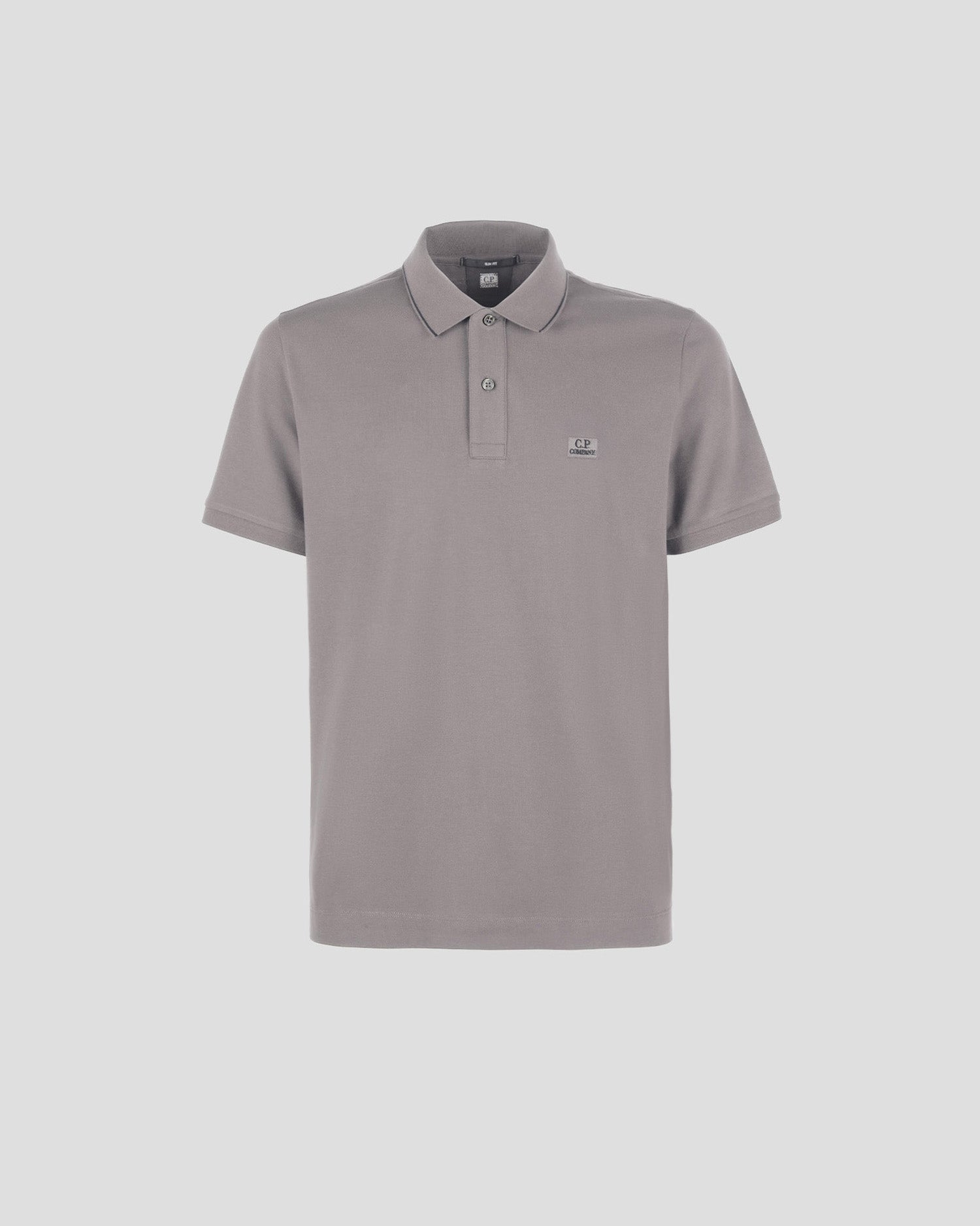 C.P. Company Stretch Piquet Polo Shirt - 939 Metal Grey - Escape Menswear
