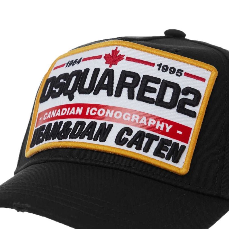DSquared2 BCM0355 Dean&Dan Caten Cap - 2124 Black - Escape Menswear