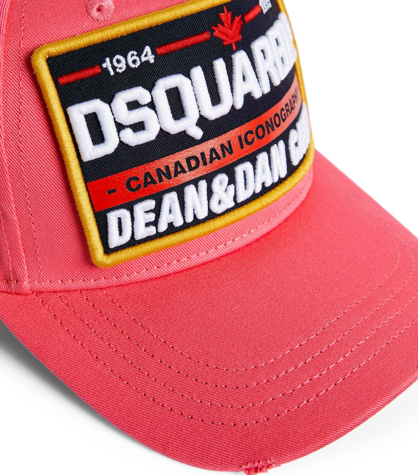 Dsquared2 BCM0355 Patch Baseball Cap - 9245 Pink - Escape Menswear