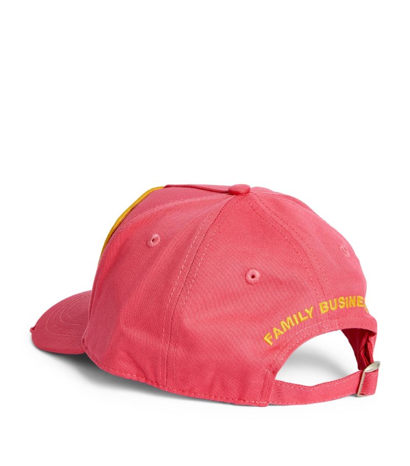 Dsquared2 BCM0355 Patch Baseball Cap - 9245 Pink - Escape Menswear