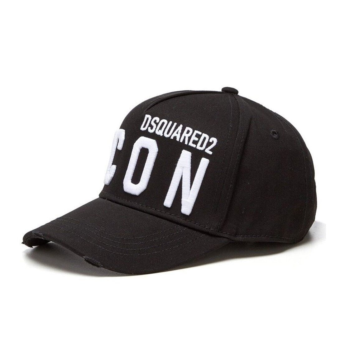 DSquared2 BCM0412 ICON Cap - M063 Blk/Wht - Escape Menswear