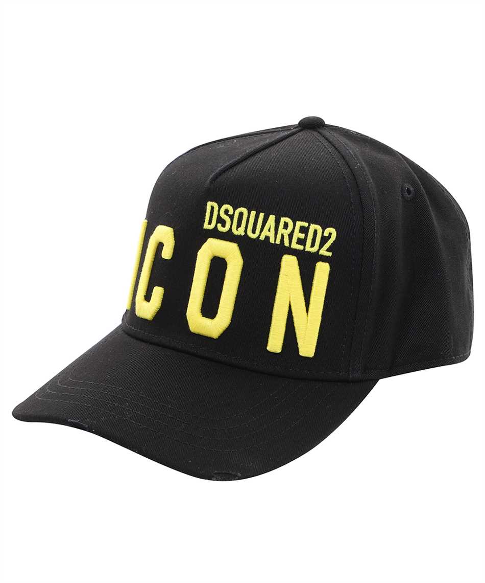 DSquared2 BCM0412 ICON Cap - M652 Blk/Yell - Escape Menswear