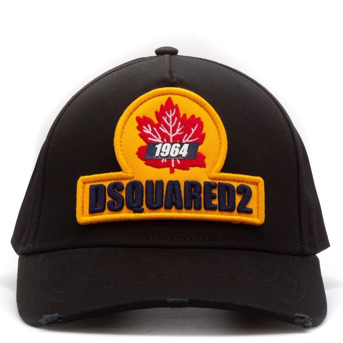 Dsquared2 BCM0470 Maple Leaf Baseball Cap - 2124 Black - Escape Menswear