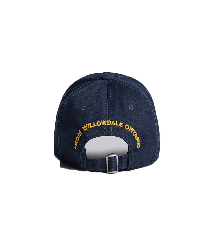 Dsquared2 BCM0470 Maple Leaf Baseball Cap - 3073 Navy - Escape Menswear