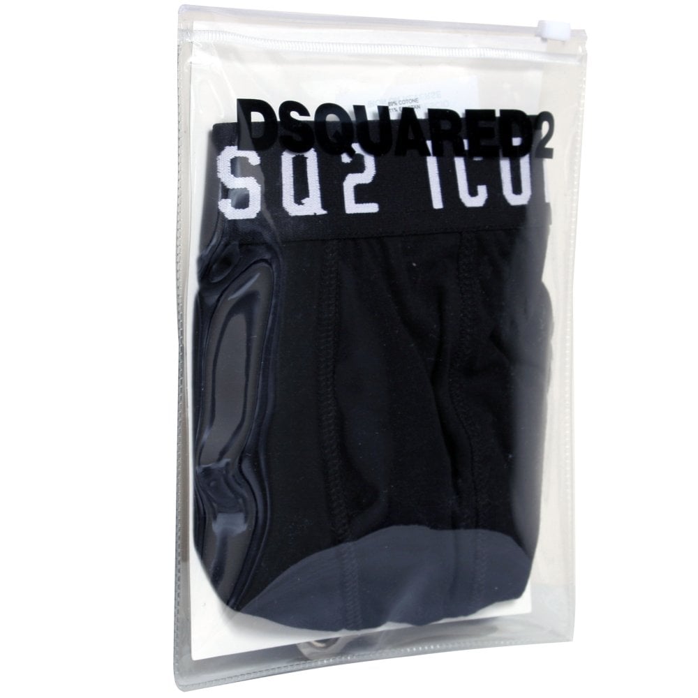 Dsquared2 D9LC62960 Logo Boxer Trunk - Black - Escape Menswear