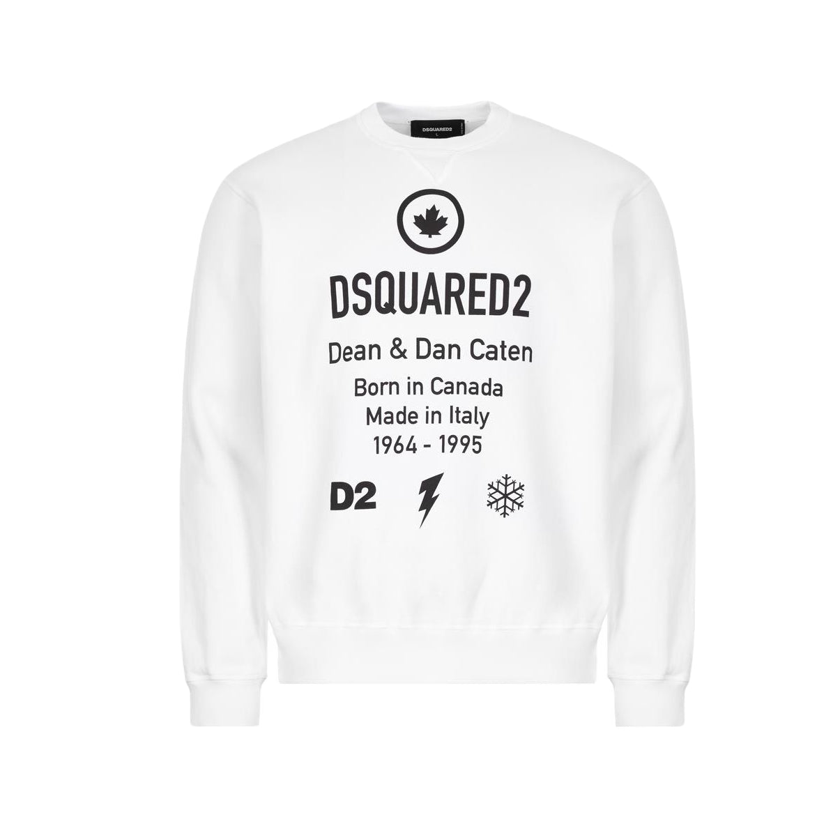 Dsquared2 Dean & Dan S74GU0425 Sweatshirt - 100 White - Escape Menswear