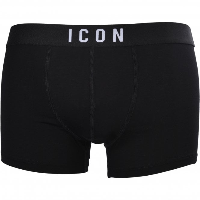 Dsquared2 ICON Logo Boxer Trunk - Black - Escape Menswear