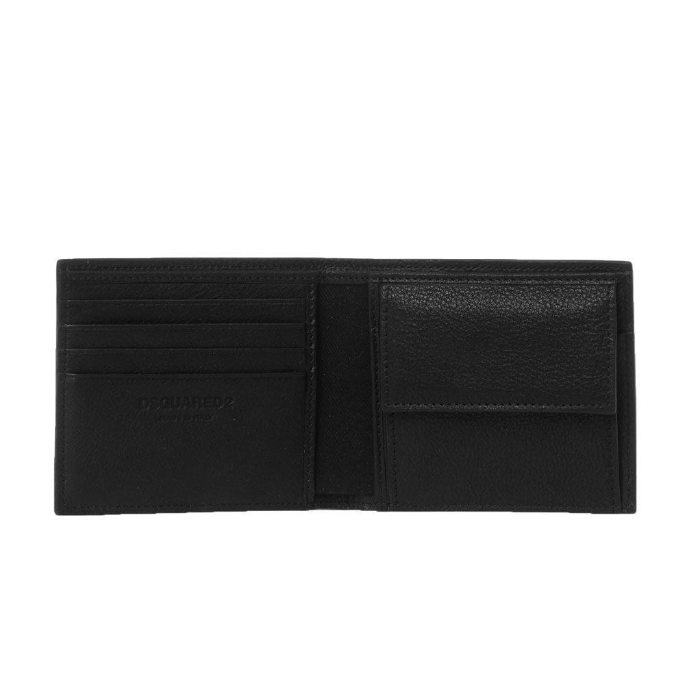 Dsquared2 Icon Wallet - M063 Black - Escape Menswear