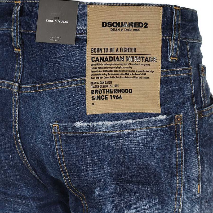 Dsquared2 S71LB0879 Cool Guy Jeans - 470 Blue - Escape Menswear