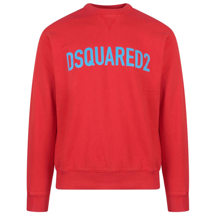 Dsquared2 S74GU0663 Cool Logo Print Sweatshirt - 315 Red - Escape Menswear