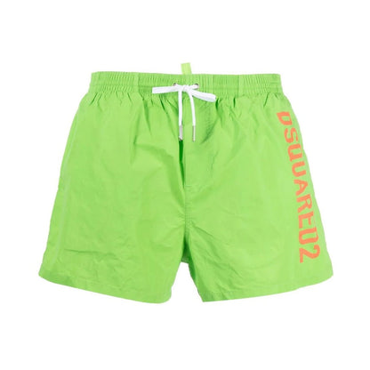 DSquared2 Side Logo Swim Shorts - 324 Green - Escape Menswear