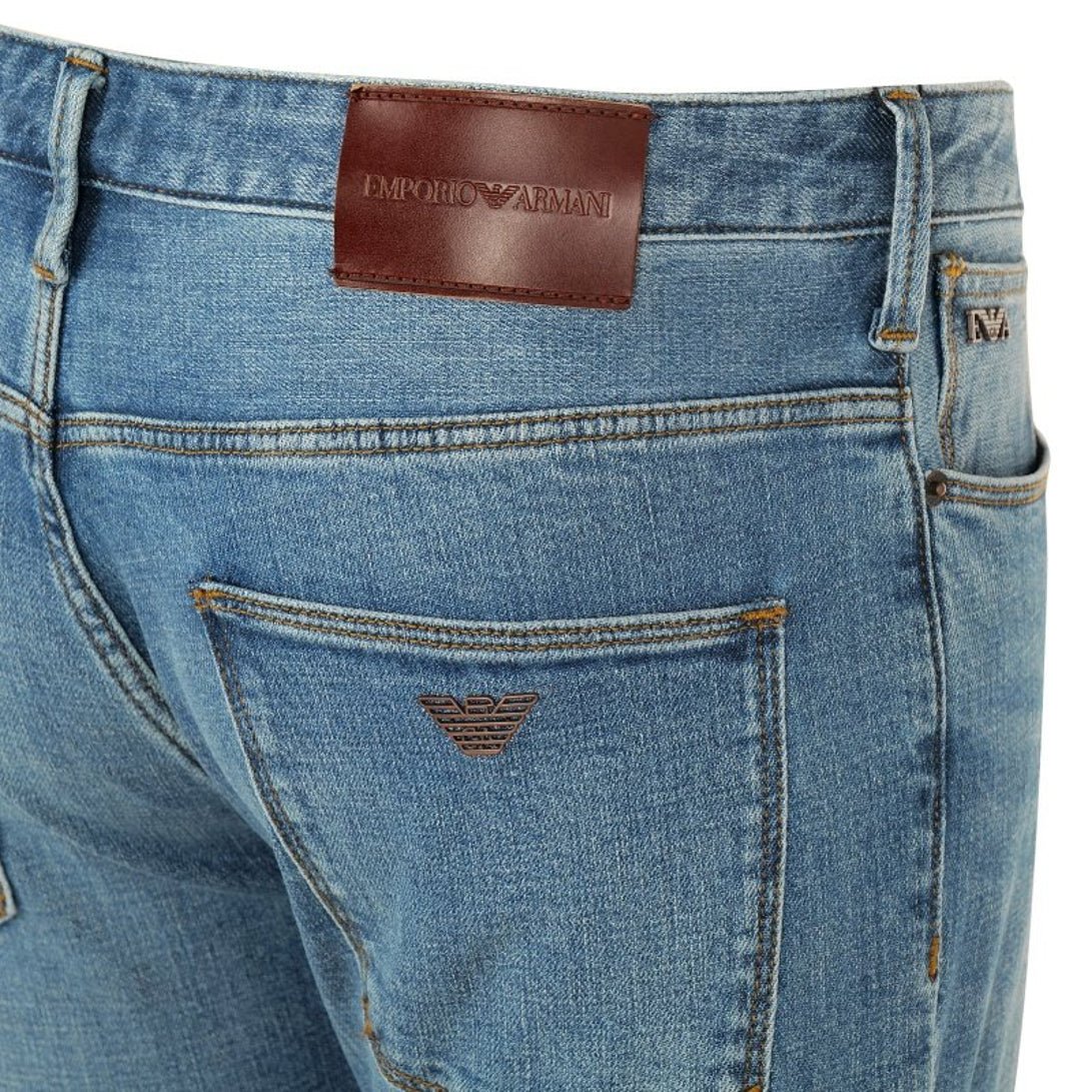 Emporio Armani 3L1J06 1DJQZ Jeans - 0942 Mid Blue - Escape Menswear