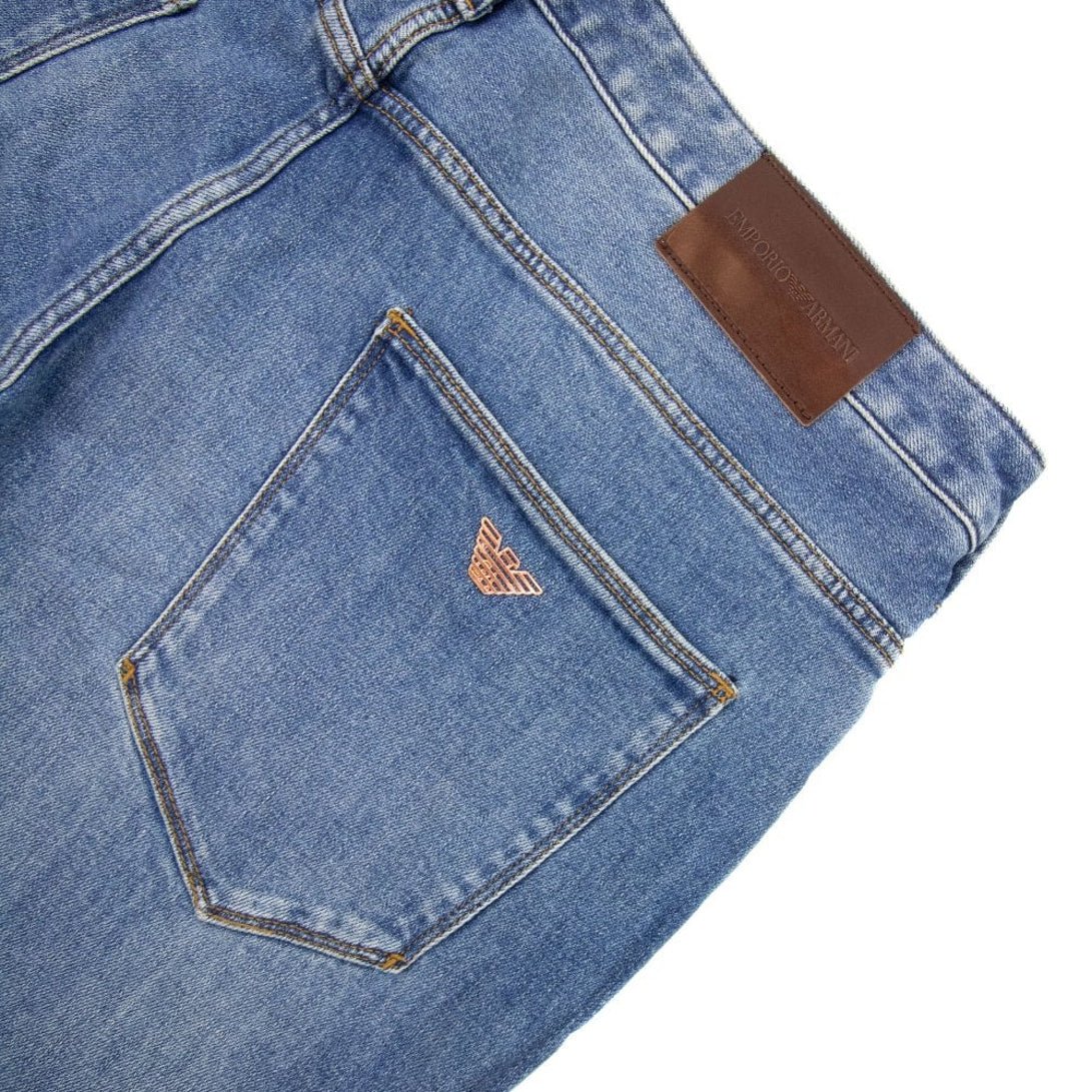 Emporio Armani 6L1J06 1DMCZ Jeans - 0942 Mid Blue - Escape Menswear