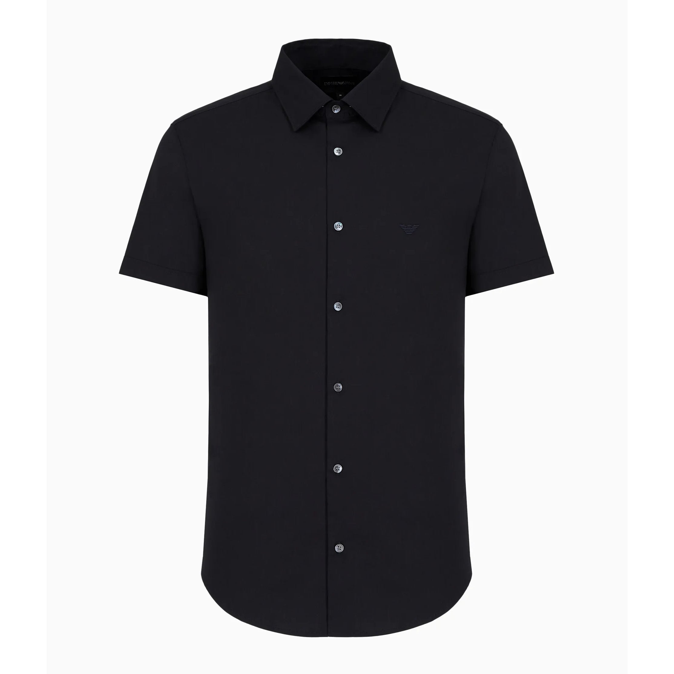 Emporio Armani 8N1C91 Short Sleeve Shirt - 934 Navy - Escape Menswear