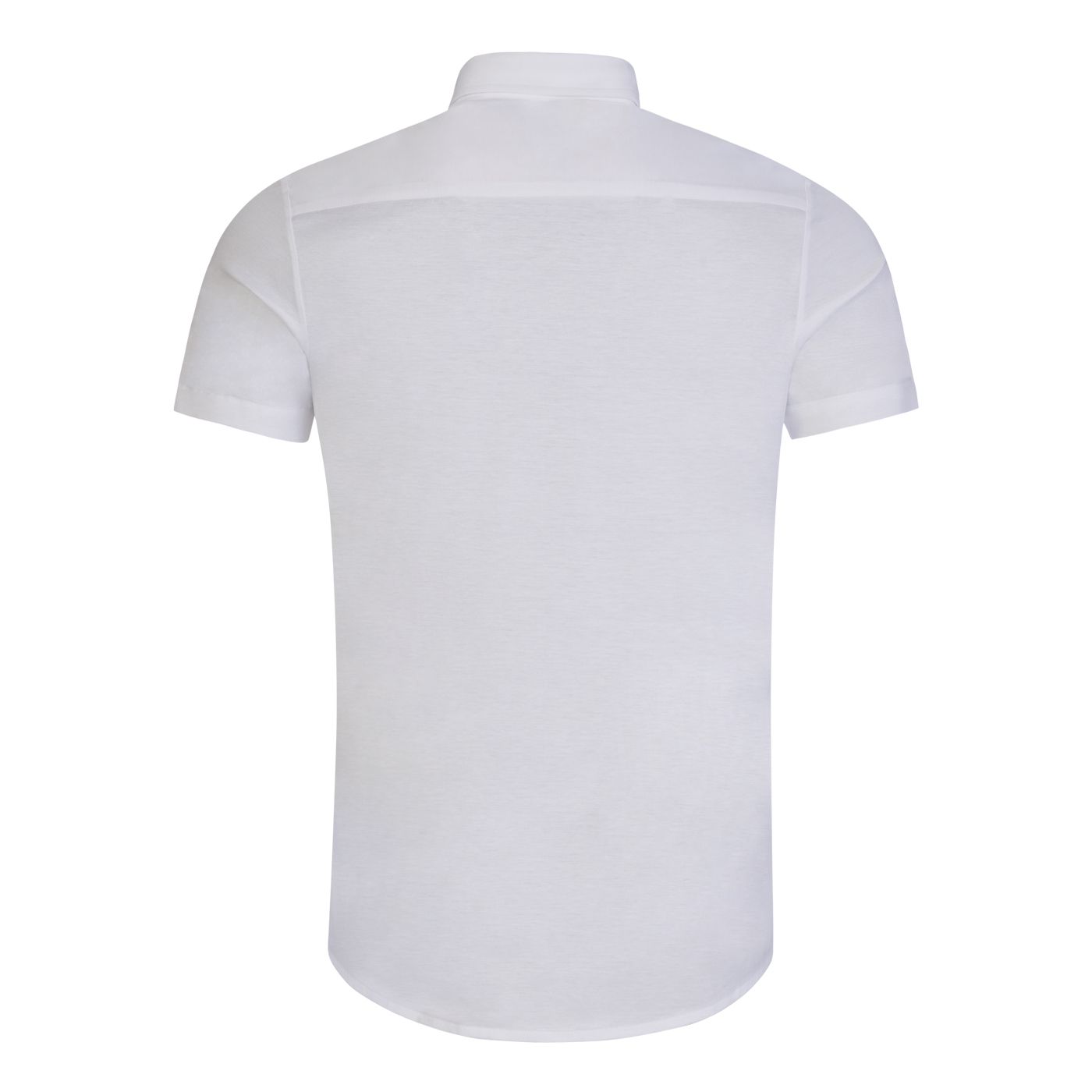 Emporio Armani 8N1CG0 Tencel Jersey Blend Shirt - 920 Navy - Escape Menswear