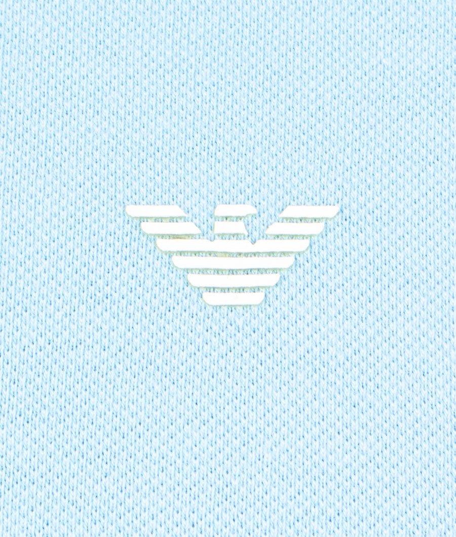 Emporio Armani 8N1FB3 Tip Polo Shirt - 781 Sky Blue - Escape Menswear