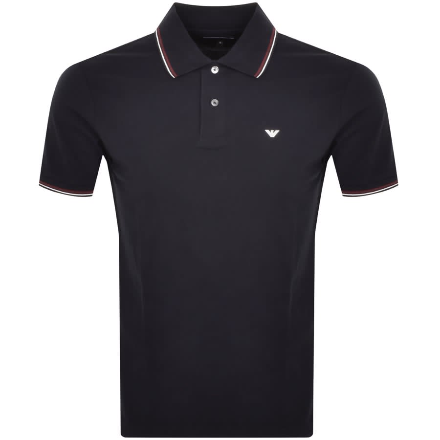 Emporio Armani 8N1FB3 Tip Polo Shirt - 920 Navy - Escape Menswear