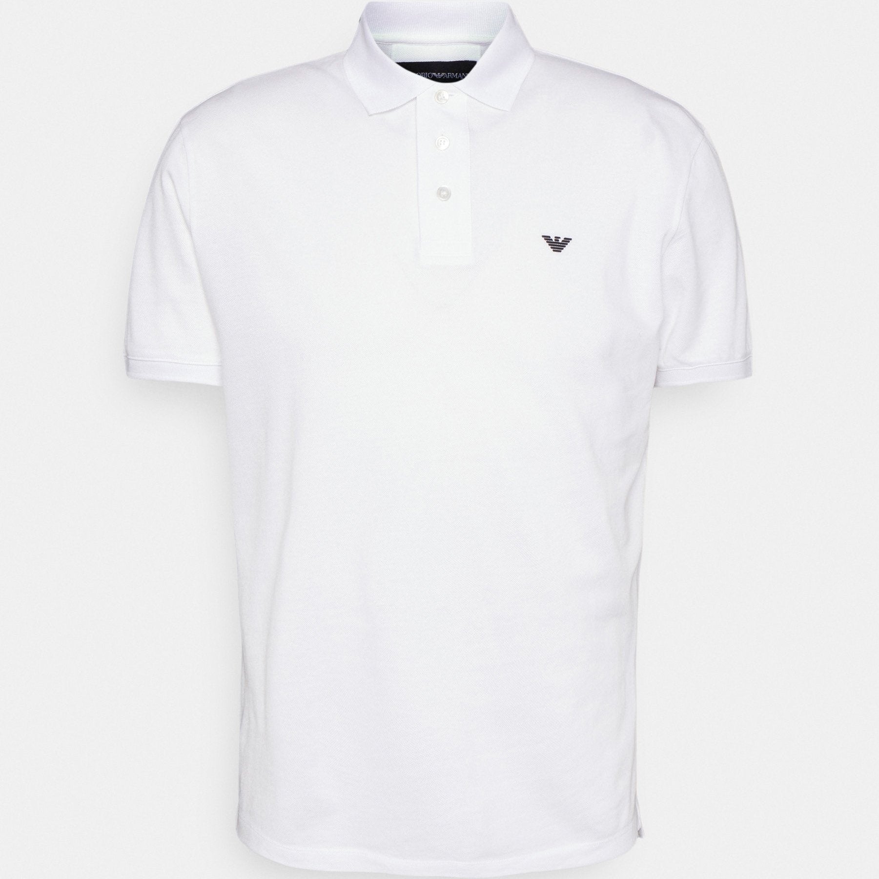 Emporio Armani 8N1FQ2 Polo T-Shirt - 100 White - Escape Menswear