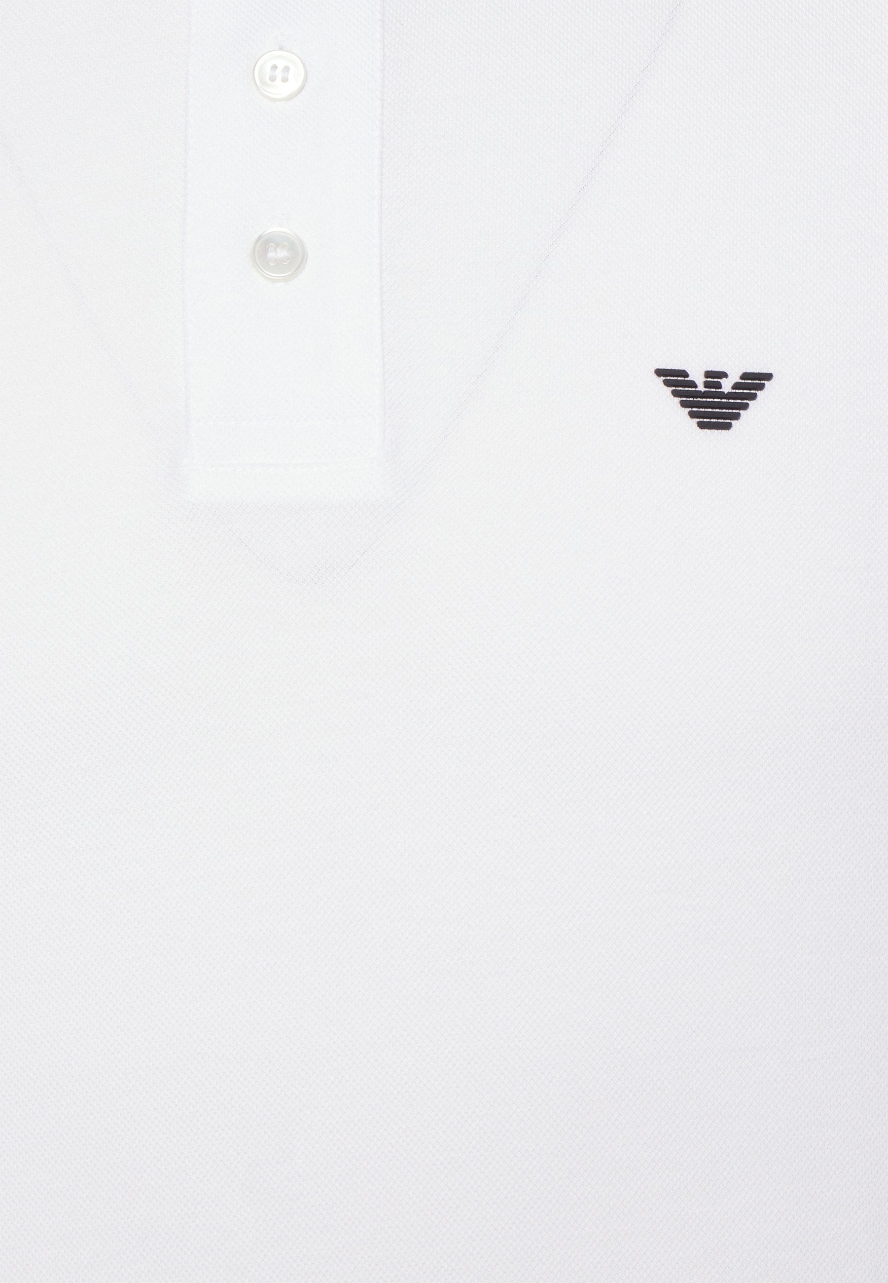 Emporio Armani 8N1FQ2 Polo T-Shirt - 100 White - Escape Menswear