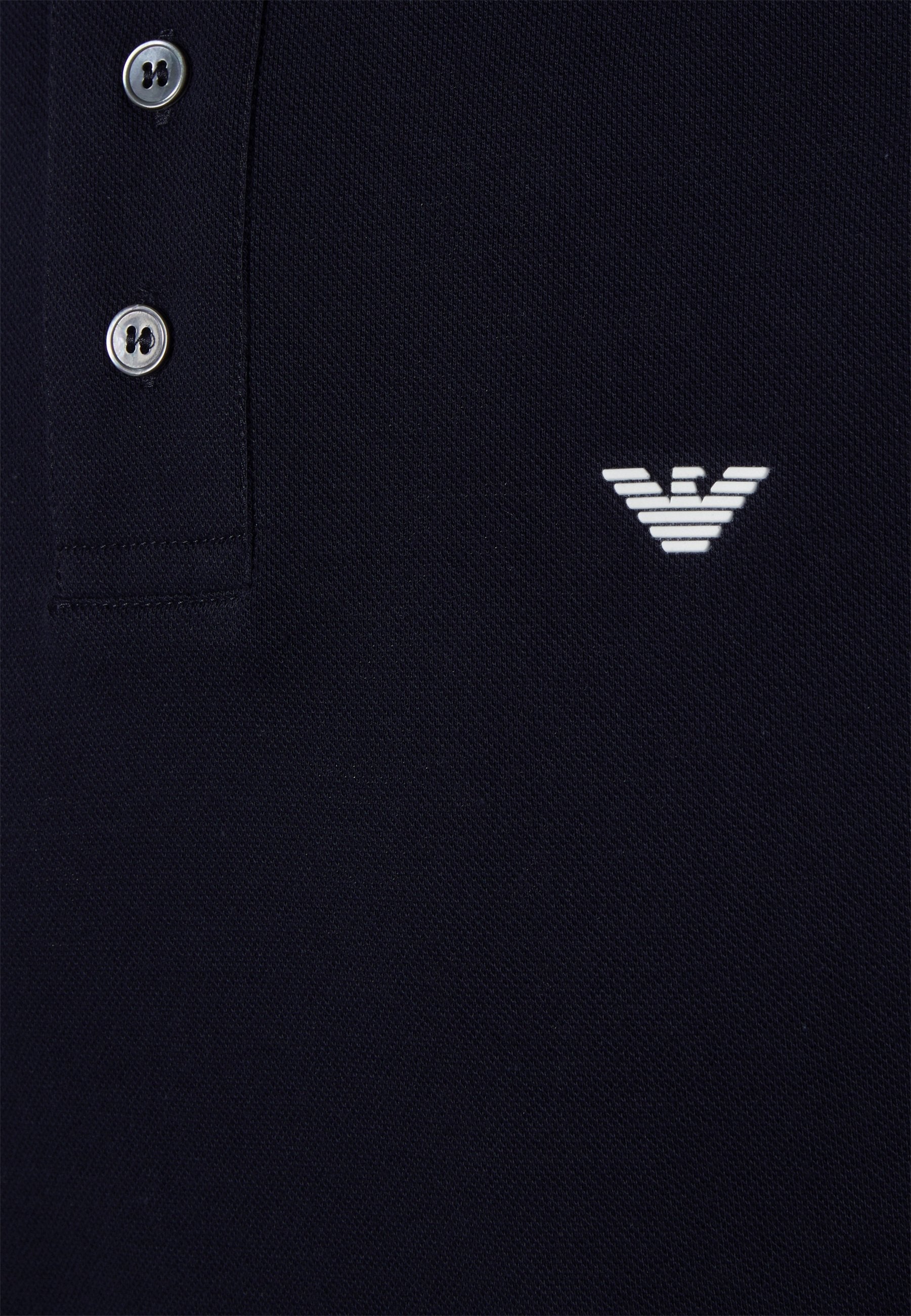 Emporio Armani 8N1FQ2 Polo T-Shirt - 999 Black - Escape Menswear