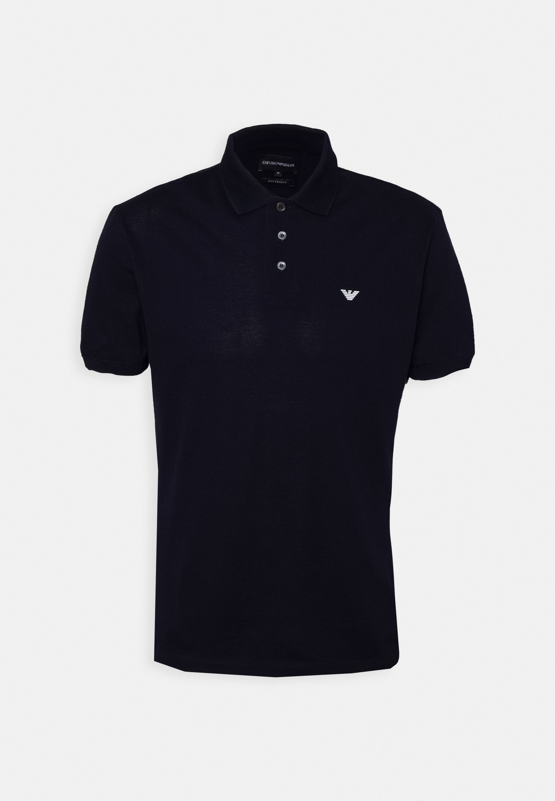 Emporio Armani 8N1FQ2 Polo T-Shirt - 999 Black - Escape Menswear