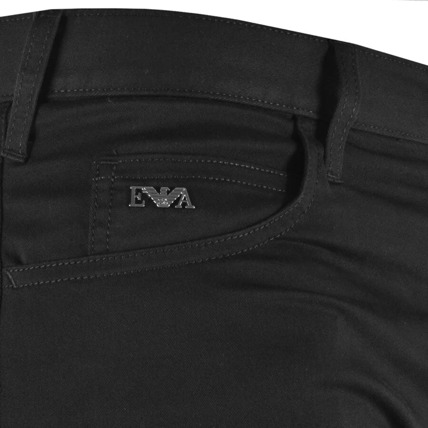 Emporio Armani 8N1J06 1GN0Z Slim Fit Chinos - 999 Black - Escape Menswear
