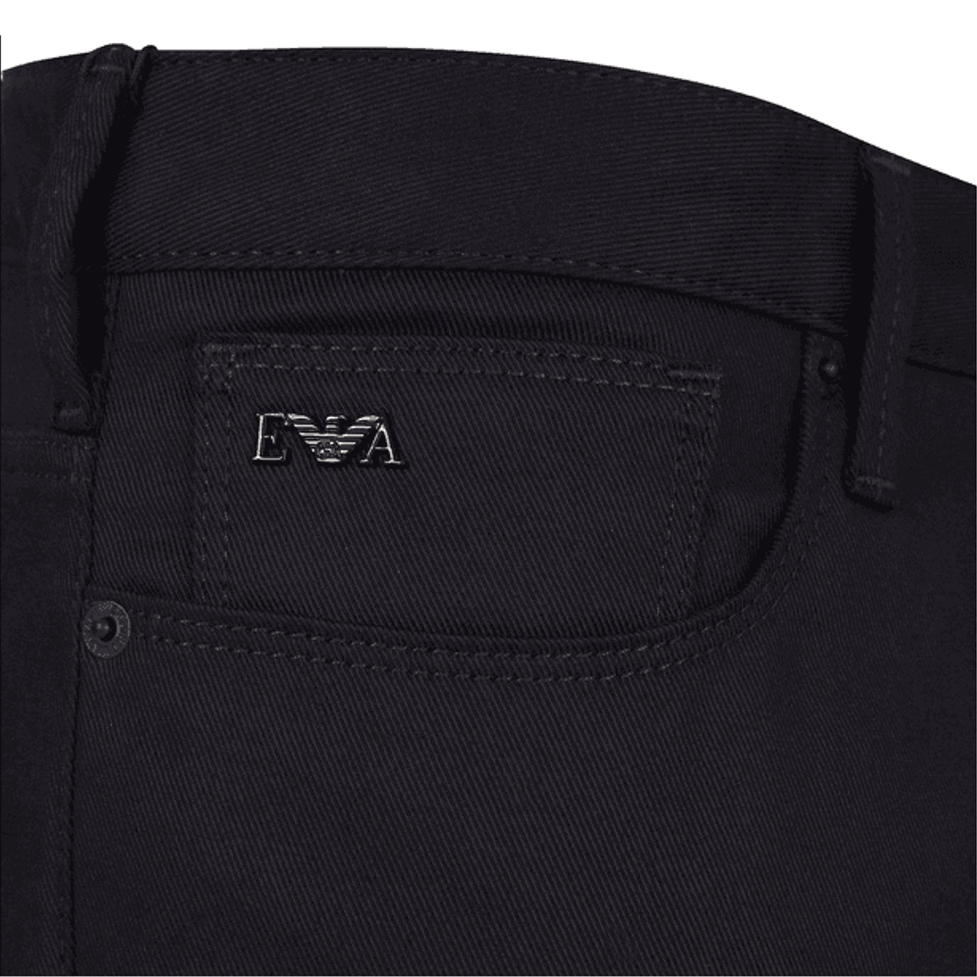 Emporio Armani 8N1J06 1NJ9Z Slim Fit Jeans - 999 Black - Escape Menswear