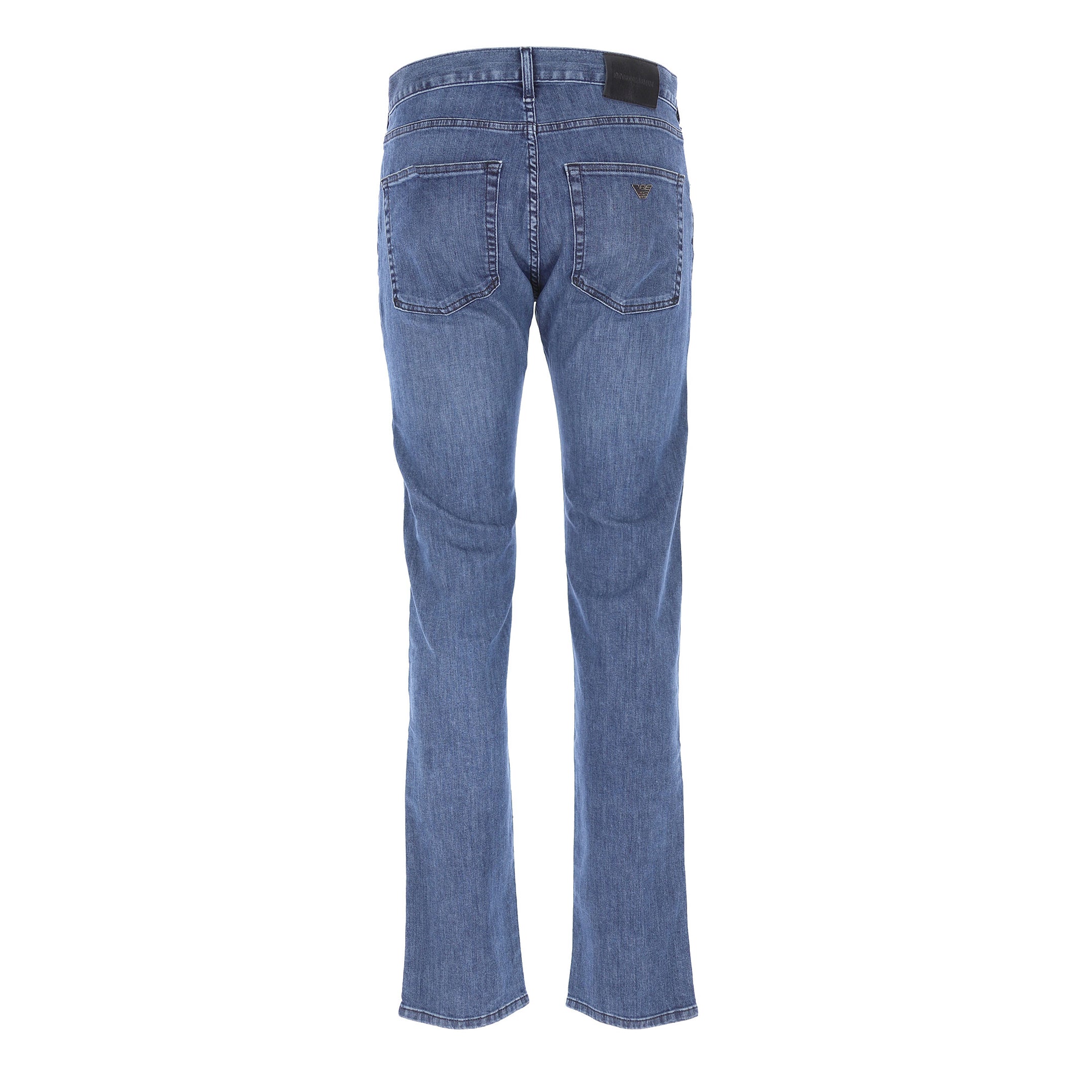 Emporio Armani 8N1J45 1D85Z Regular Fit Jeans - 0942 Blue Ch - Escape Menswear