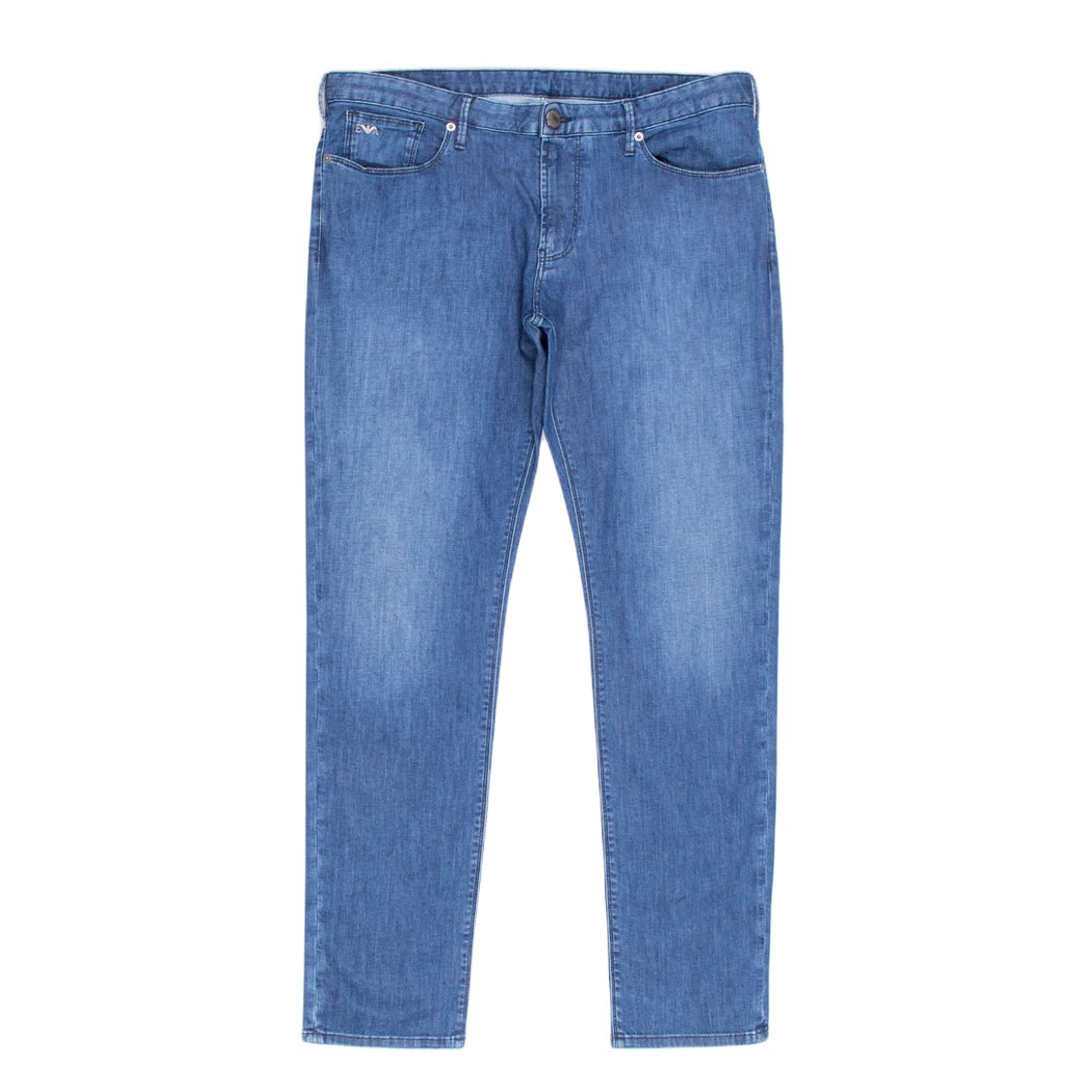 Emporio Armani 8N1J75 1D85Z Slim Fit Jeans - 0943 Blue Ch - Escape Menswear