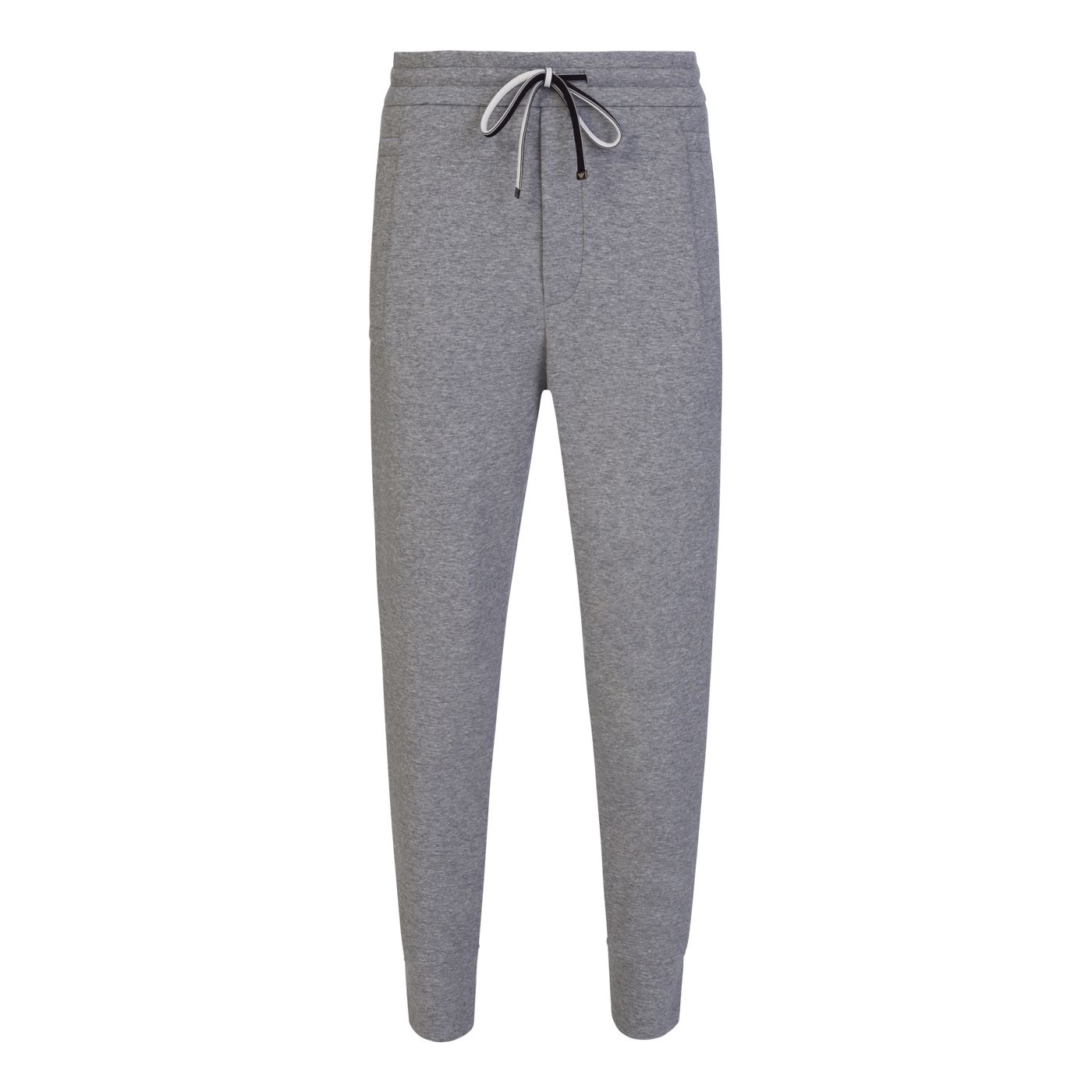 Emporio Armani 8N1P92 Double Jersey Joggers - 630 Grey - Escape Menswear