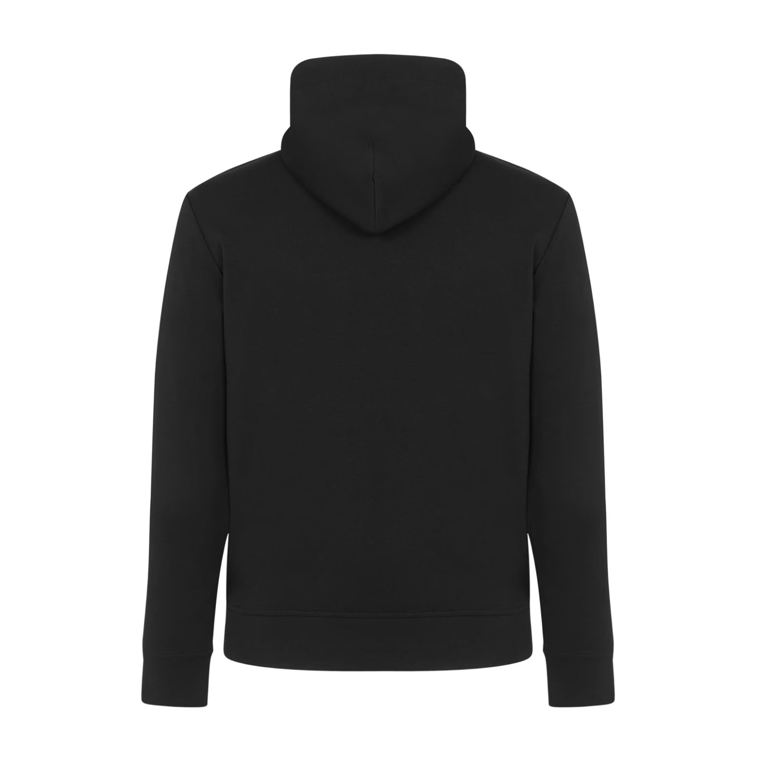 Emporio Armani Logo Patch Hoodie - 0999 Black - Escape Menswear