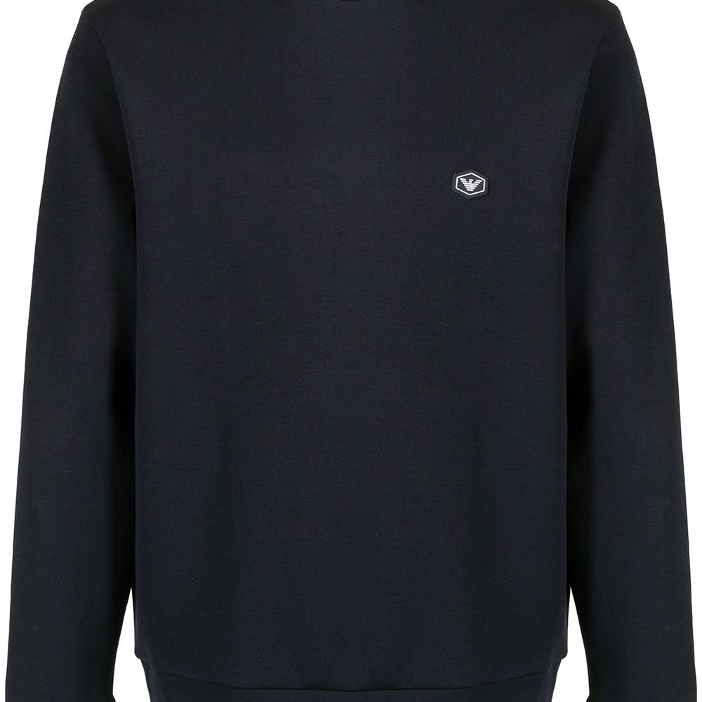 Emporio Armani Logo Patch Sweatshirt - 8N1MD1 1JHSZ - 920 Navy - Escape Menswear