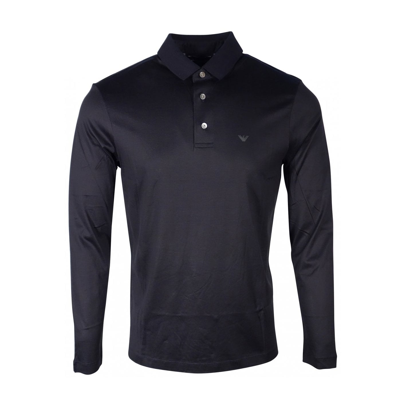 Emporio Armani Long Sleeve Polo - 920 Navy - Escape Menswear