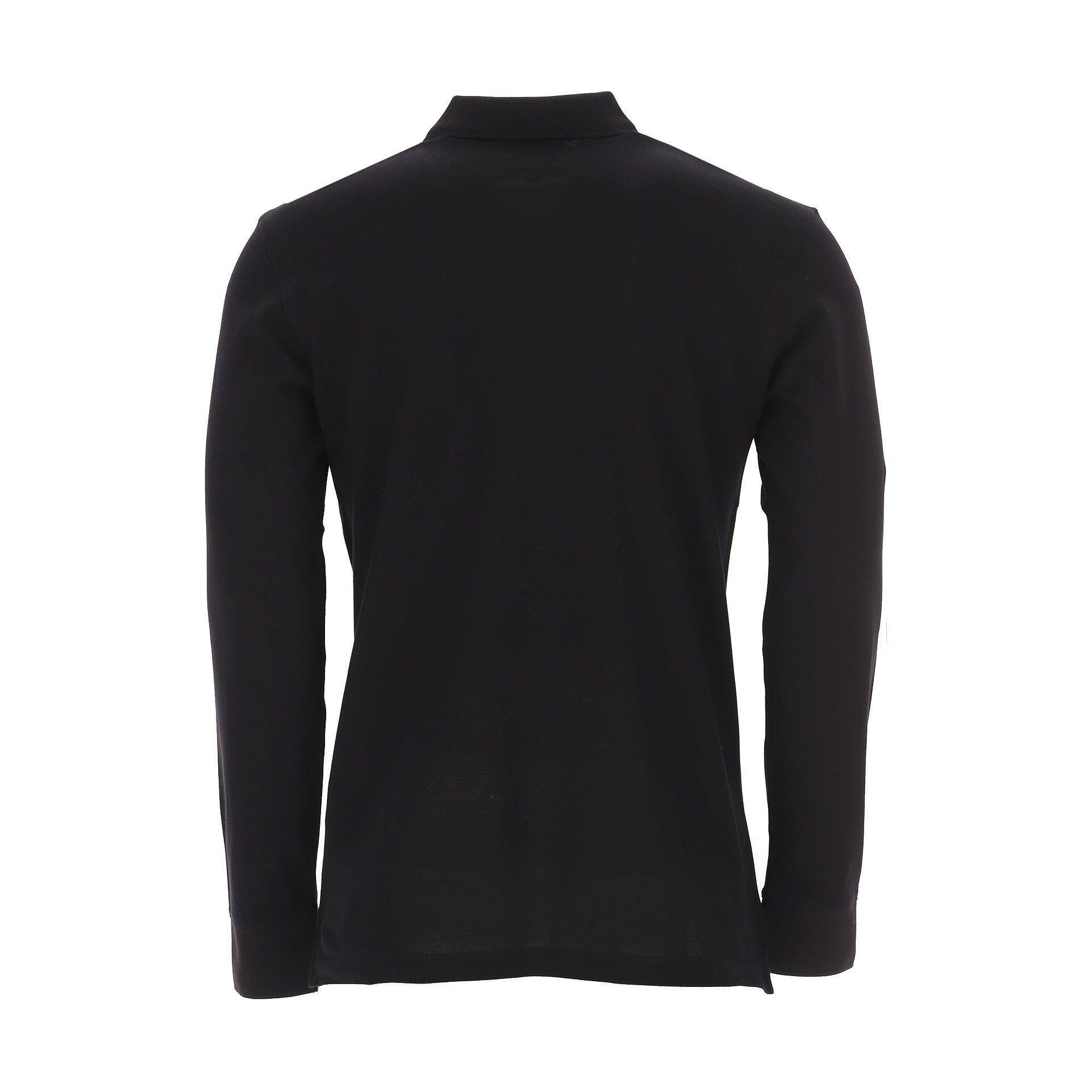 Emporio Armani Long Sleeve Polo - 999 Black - Escape Menswear