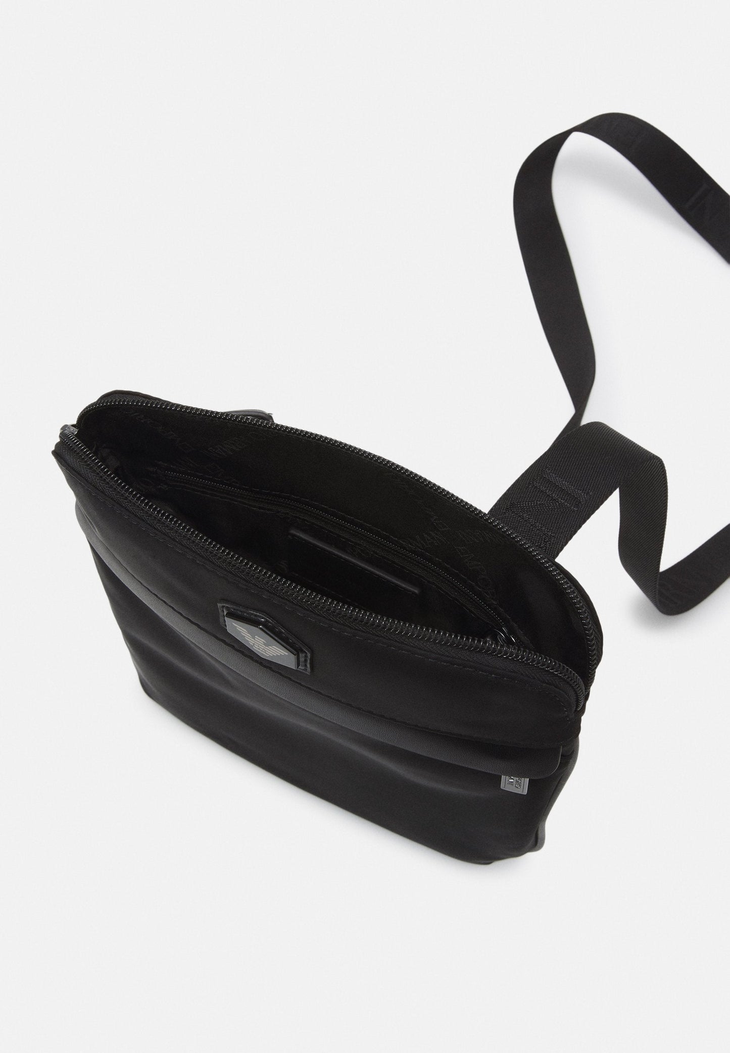 Emporio Armani Y4M185 Flat-Nylon Shoulder bag - Black - Escape Menswear
