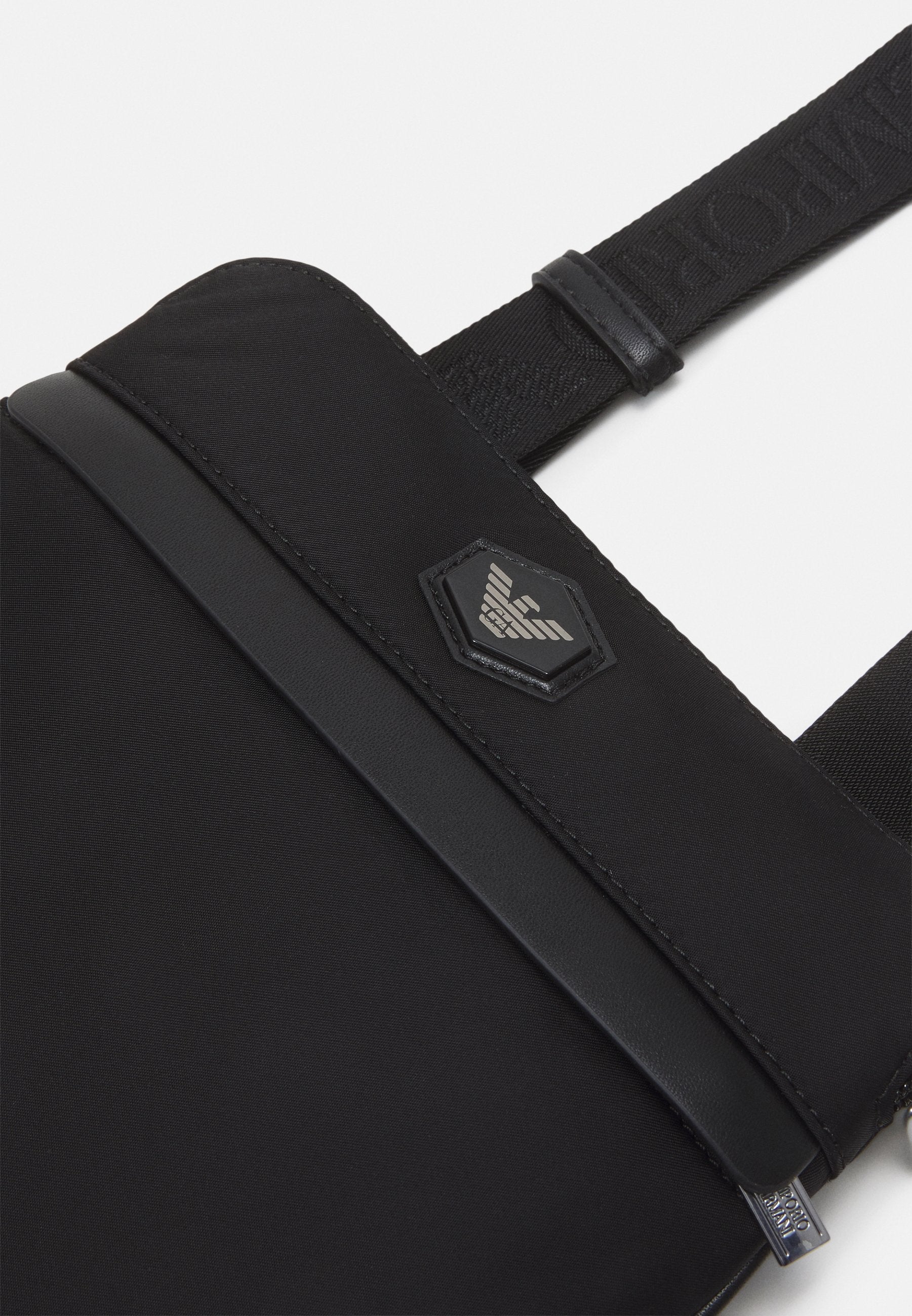 Emporio Armani Y4M185 Flat-Nylon Shoulder bag - Black - Escape Menswear