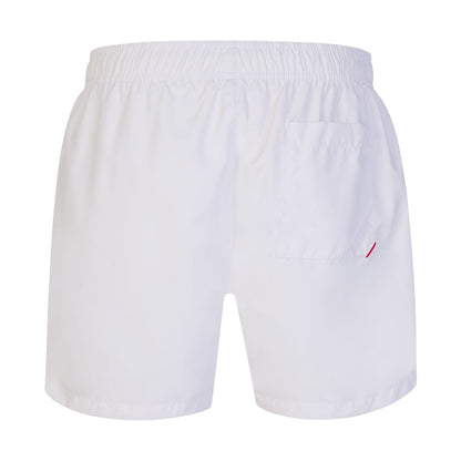 HUGO 50469311 ABAS Swim Shorts - 110 White - Escape Menswear